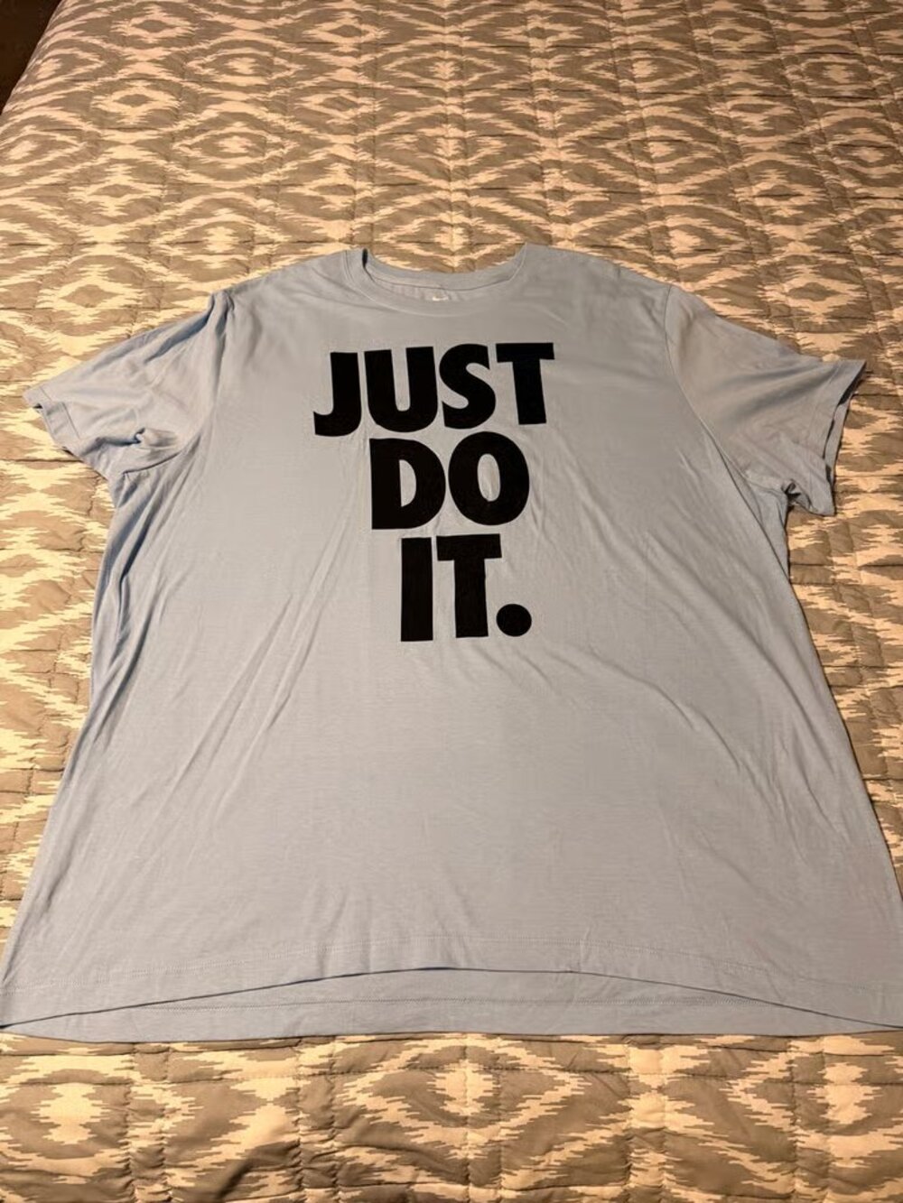 Nike Just Do It Graphic T-Shirt Men’s 3XL Light Blue JDI Logo Tee